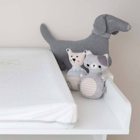 Peluche Chien en tricot - SEVIRA KIDS - Plush - Mixte - Bébé - Gris - 24 cm x 47 cm GRIS 4 - vertbaudet enfant 