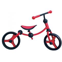 Jouet-Jeux de plein air-Tricycles, draisiennes et trottinettes-Draisienne 2 en 1 - SMARTRIKE - Rouge - 24 cm - Pour Enfant de 2 à 5 ans