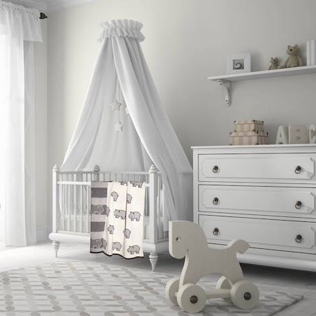 Couverture pour en coton bio Hippo BEIGE 4 - vertbaudet enfant 