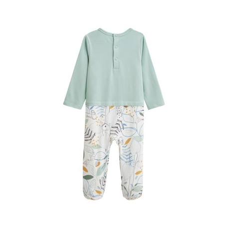 Pyjama bébé Garden Party VERT 2 - vertbaudet enfant 