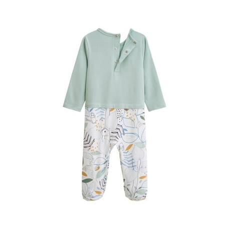 Pyjama bébé Garden Party VERT 4 - vertbaudet enfant 