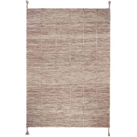 Tapis Coton Lhena Brun Rose par Nattiot - 100 x 140 cm - Rose ROSE 1 - vertbaudet enfant 