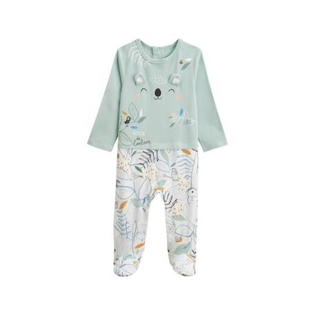 Pyjama bébé Garden Party VERT 1 - vertbaudet enfant 