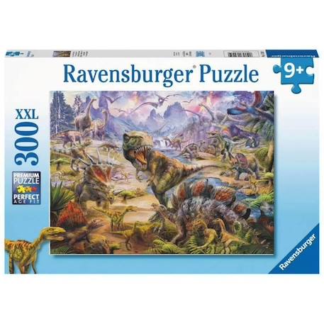 Puzzle Dinosaures géants - Ravensburger - 300 pièces XXL - Animaux - Vert - A partir de 9 ans VERT 3 - vertbaudet enfant 