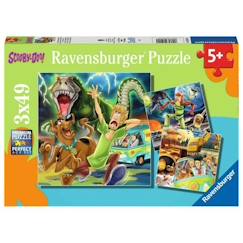 Ravensburger - Puzzles 3 x 49 pièces : Les aventures de Scooby-Doo  - vertbaudet enfant