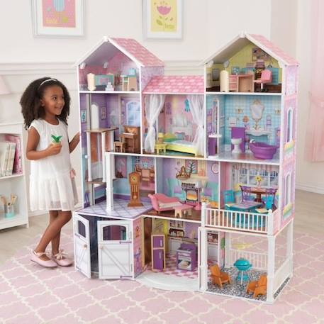KidKraft - Maison de poupées en bois Country Estate avec 31 accessoires inclus, son et lumière ROSE 2 - vertbaudet enfant 