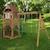 KidKraft - Aire de jeux en bois Lindale avec toboggans, balançoires, mur escalade - FSC MARRON 4 - vertbaudet enfant 