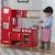 KidKraft - Cuisine en bois pour enfant Vintage Rouge, avec four, réfrigérateur et micro-ondes, accessoires inclus ROUGE 2 - vertbaudet enfant 
