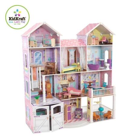 KidKraft - Maison de poupées en bois Country Estate avec 31 accessoires inclus, son et lumière ROSE 3 - vertbaudet enfant 