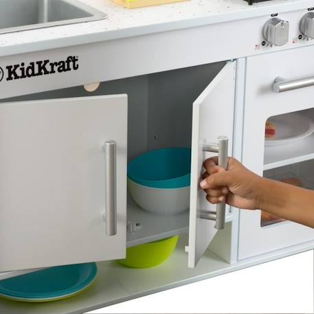 KidKraft - Cuisine en bois pour enfant Petits Chefs avec four et mini planche à découper inclus BLANC 4 - vertbaudet enfant 