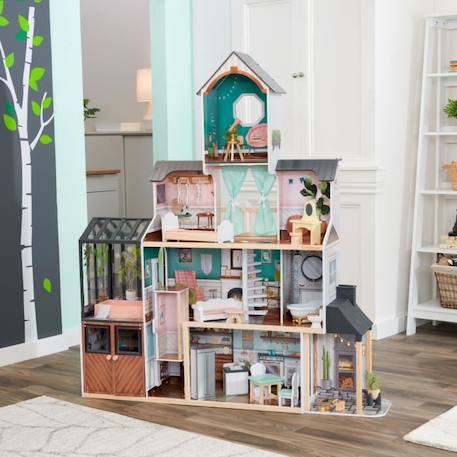 KIDKRAFT - Maison de poupées en bois Celeste avec accessoires NOIR 3 - vertbaudet enfant 