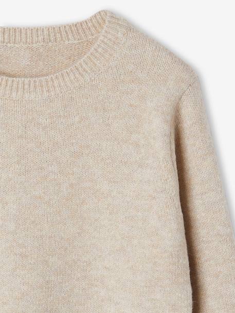 Pull en maille mousseuse garçon blanc chiné+bleu chiné 3 - vertbaudet enfant 