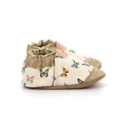 Chaussures-Chaussures fille 23-38-ROBEEZ Chaussons Crazybutterfly blanc