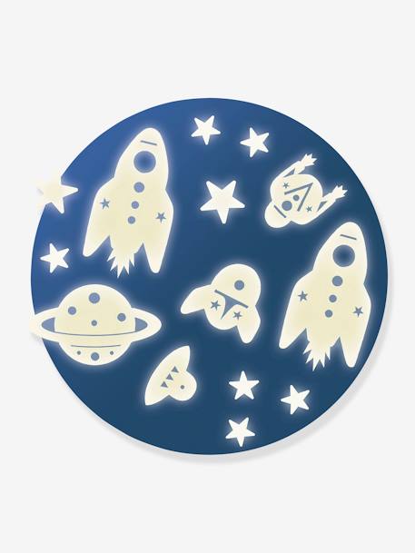 Stickers phosphorescents Mission Espace - transparent 1 - vertbaudet enfant 