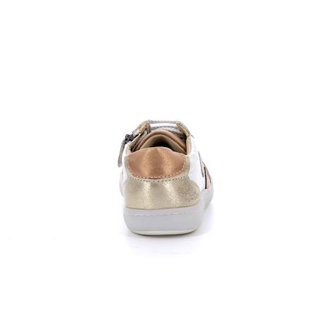 KICKERS Baskets basses Kickpom blanc BLANC 3 - vertbaudet enfant 