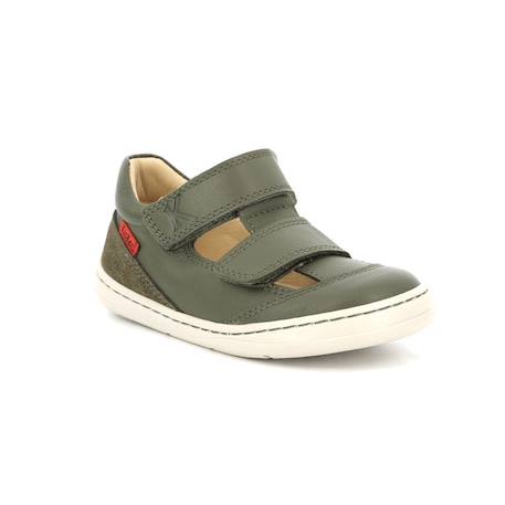 KICKERS Baskets basses Kickbloom BLEU+VERT 6 - vertbaudet enfant 