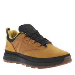 Chaussures-Chaussures garçon 23-38-Sneakers - TIMBERLAND - Garçon - Cuir nubuck - Lacets - Couleur miel