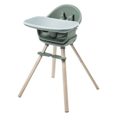 MAXI-COSI Moa Chaise haute bébé évolutive 8 en 1, Chaise haute/Réhausseur/Tabouret/Bureau, De 6 mois à 5 ans, Beyond Green2 Eco VERT 1 - vertbaudet enfant 