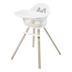 -MAXI-COSI Moa Chaise haute bébé évolutive 8 en 1, Chaise haute/Réhausseur/Tabouret/Bureau, De 6 mois à 5 ans, Beyond White2 Eco