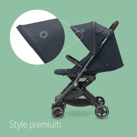 MAXI-COSI Poussette canne ultra compacte Lara 2, de la naissance à 4 ans, jusqu'à 22 kg, pliage facile, Essential Graphite GRIS 3 - vertbaudet enfant 