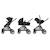 MAXI-COSI Poussette 2 en 1  Zelia 3, nacelle intégrée, 4 roues, Essential Black NOIR 4 - vertbaudet enfant 