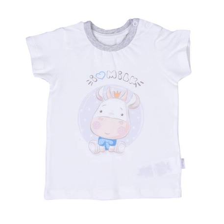 Ensemble t-shirt et short bébé en coton bio, Milk BEIGE 2 - vertbaudet enfant 