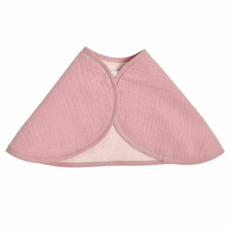 Bavoir d'épaule en gaze de coton et bambou Rose 56 x 28 cm ROSE 3 - vertbaudet enfant 