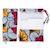 Lingettes lavables - SEVIRA KIDS - Wax Fleurs de mariage Rouge - 10 x 10 cm - Lot de 8 BLANC 3 - vertbaudet enfant 