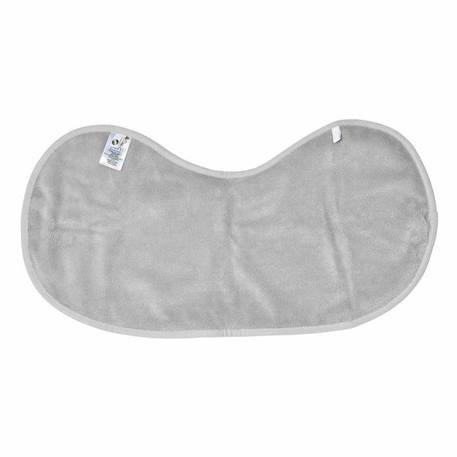 Bavoir d'épaule en gaze de coton et bambou Gris 56 x 28 cm GRIS 2 - vertbaudet enfant 