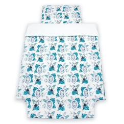Linge de maison et décoration-Linge de lit bébé-Parure de lit bébé en coton - SAVANA - 90x120 cm - Bleu - SEVIRA KIDS