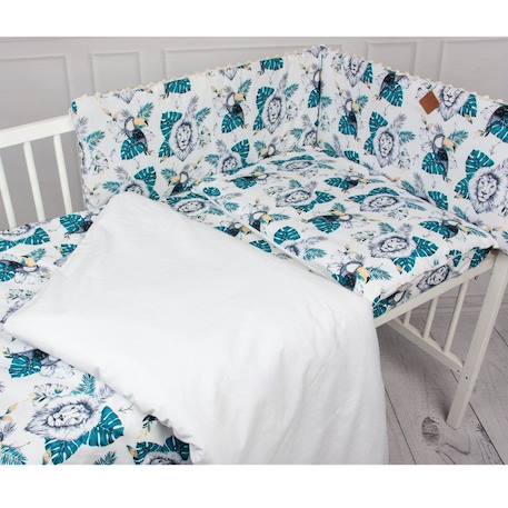 Parure de lit bébé en coton - SAVANA - 90x120 cm - Bleu - SEVIRA KIDS BLEU 4 - vertbaudet enfant 