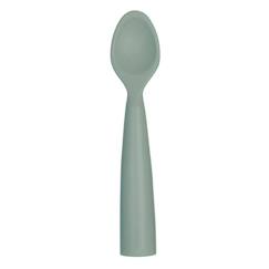 Puériculture-Repas-Vaisselle, coffret repas-Cuillère bébé en 100% silicone - Vert amande