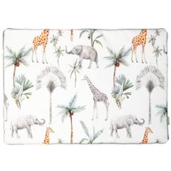 Chambre et rangement-Oreiller plat en coton réversible - SEVIRA KIDS - Safari - 35 x 40 cm - Pour bébé