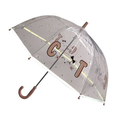 Parapluie cloche enfant transparent à pois, Chat Multicolore Longueur 67 cm, Diamètre 71 cm VERT 4 - vertbaudet enfant 