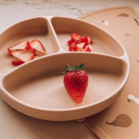 Set de table en silicone alimentaire - fruits - Vieux Rose ROSE 4 - vertbaudet enfant 