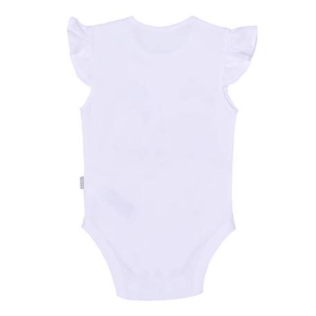 Body bébé sans manches en coton bio, Hippo BLANC 3 - vertbaudet enfant 