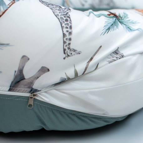 Coussin de maternité et d'allaitement + housse - Safari BLANC 3 - vertbaudet enfant 
