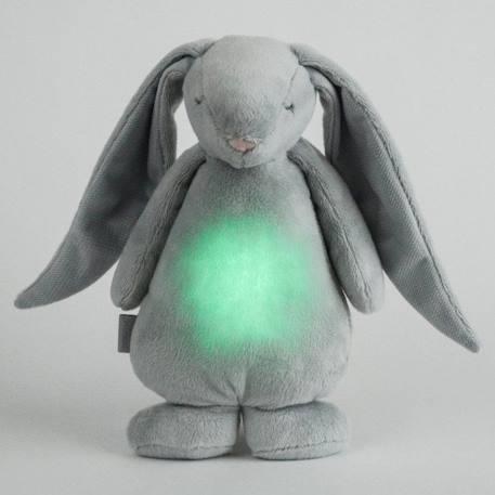 Veilleuse Moonie - lapin magique sons et lumières - Gris GRIS 2 - vertbaudet enfant 
