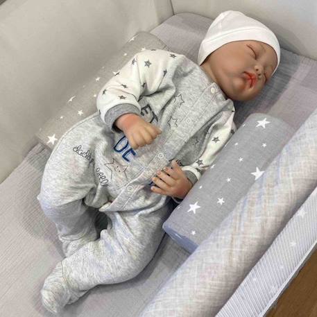 Cale bébé pour lit ou berceau - SEVIRA KIDS - Collection Stella - Gris - Respirable et ajustable GRIS 2 - vertbaudet enfant 