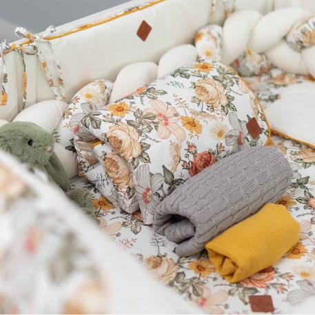 Parure de lit bébé en coton, Néo Vintage BLANC 3 - vertbaudet enfant 