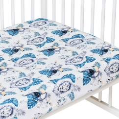Linge de maison et décoration-Linge de lit bébé-Drap housse bébé en coton - SAVANA Multicolore - 60x120 cm