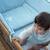 Oreiller plat en gaze de coton - SEVIRA KIDS - Jeanne Bleu 60 x 40 cm - Made in France - Hypoallergénique BLEU 3 - vertbaudet enfant 