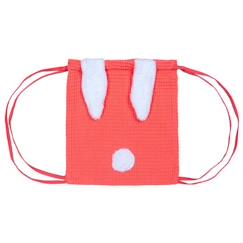 -Sac de sport enfant en nid d'abeille - Lapinou - Corail