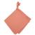 Doudou lange - attache tétine en gaze de coton - Jeanne Terracotta - Orange - Bébé - 40 cm x 40 cm ORANGE 1 - vertbaudet enfant 