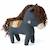 Peluche - Picca Loulou - Cheval Bleu - Coffret cadeau - 20 cm GRIS 1 - vertbaudet enfant 