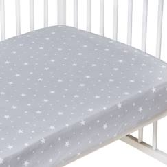 Linge de maison et décoration-Linge de lit bébé-Drap-housse-Drap-housse en coton - STELLA Gris - 60x120 cm