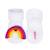 Sevira Kids ot de 3 paires de chaussettes d'éveil Célestine Fille multicolore BLANC 2 - vertbaudet enfant 