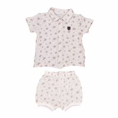 -Ensemble t-shirt et short bébé en coton biologique, SACHA Multicolore