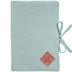 Protège carnet de santé en gaze de coton, Jeanne Vert de gris TU Vert De Gris  - vertbaudet enfant