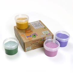 Set de peinture à doigts Neogrün Luka - vegan naturelle et bio - 4 pots de 120g  - vertbaudet enfant